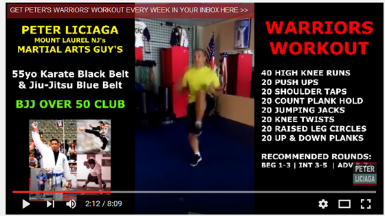 Warriors Workout 01 - Your Mount Laurel Martial Arts Guy