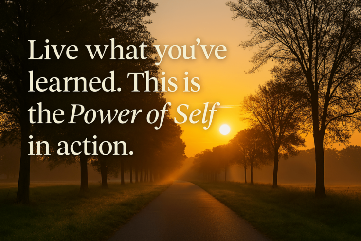 live what you have learned