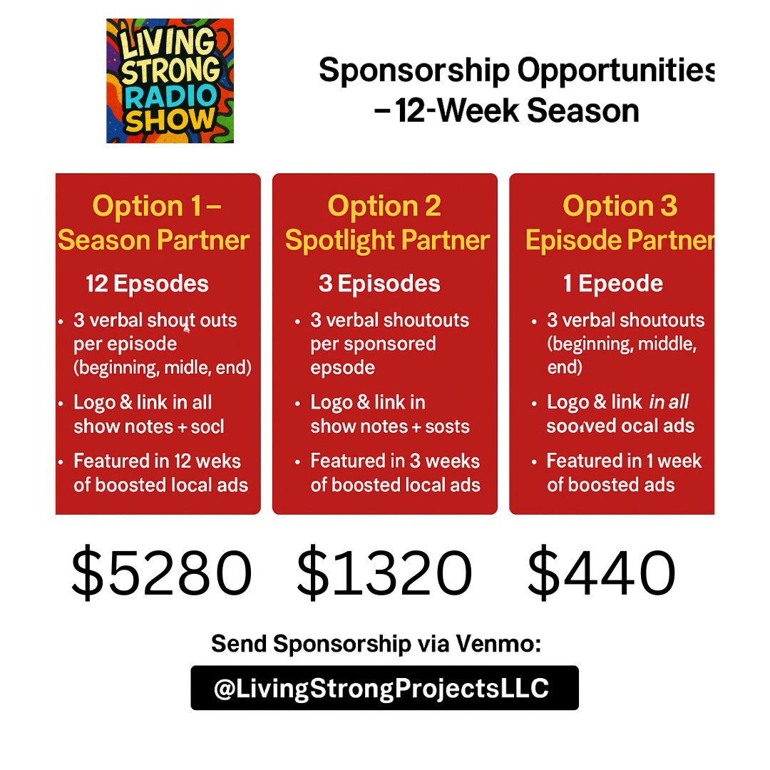 Living Strong Radio Show Sponsorship